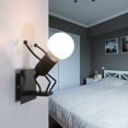 thumbnail image 3 of Jump villain retro creative cartoon villain wall lamp autumn retro cartoon wall lamp for bar bedroom kitchen restaurant cafe hall,, 3 of 3