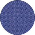 thumbnail image 1 of Ahgly Company Machine Washable Indoor Round Transitional Light Slate Blue Area Rugs, 3' Round, 1 of 7