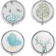 thumbnail image 1 of Round Metal Pill Box Pack with 3 Small Size Compartments for Travel and, 1 of 5