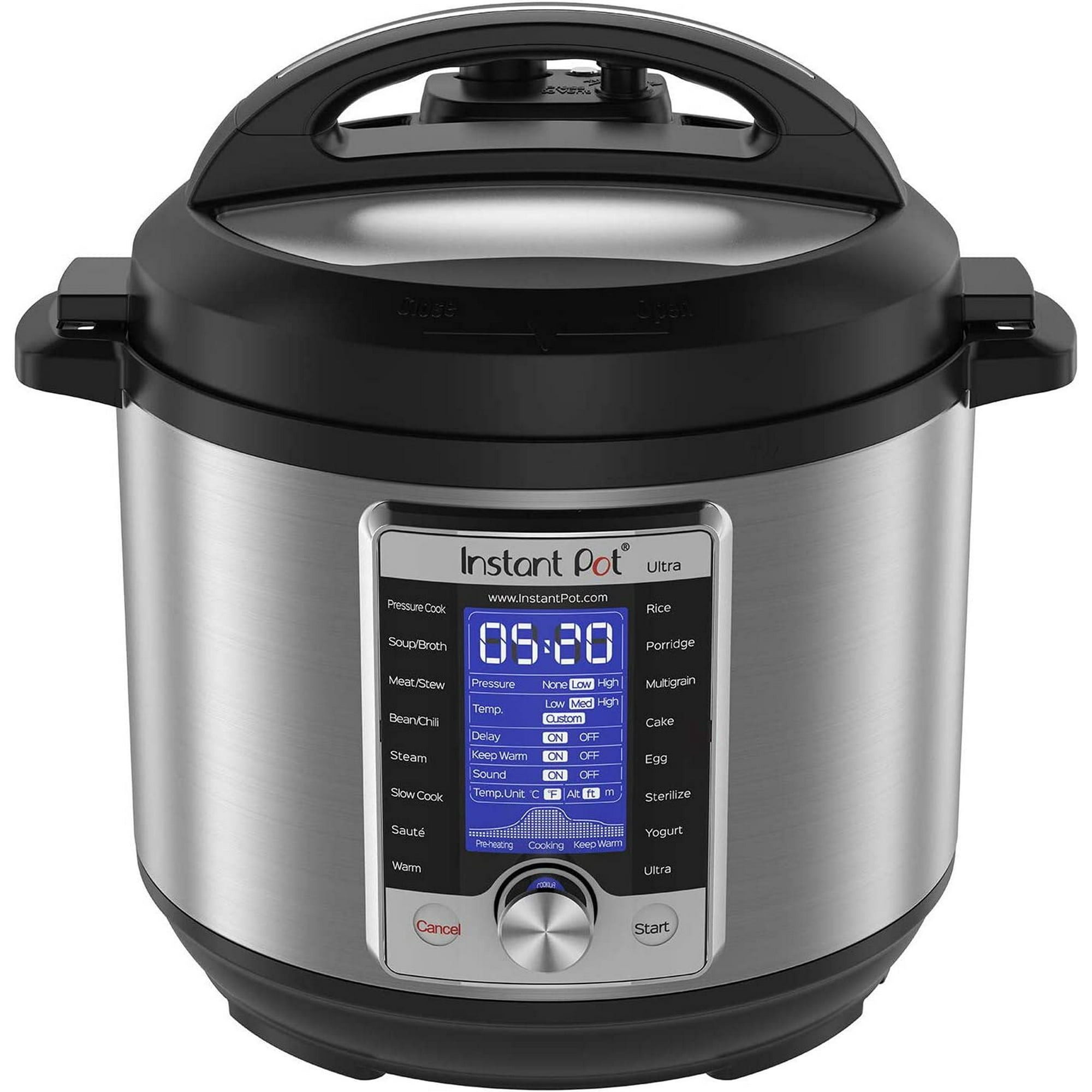 Instant Pot Ultra 60 Ultra 6 Qt 10 in 1 MultiUse Programmable Pressure Cooker Stainless Steel Black Open Box Walmart