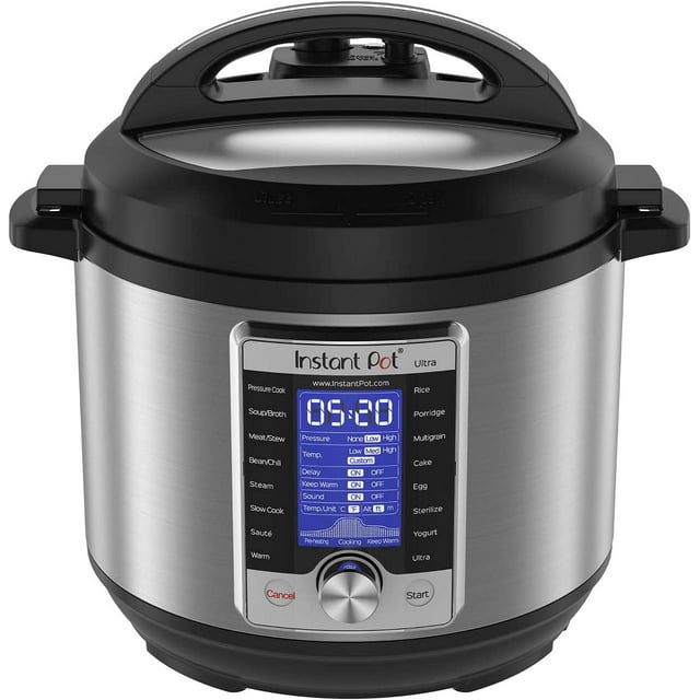 Instant Pot Ultra 60 Ultra 6 Qt 10-en-1 Autocuiseur Programmable, Acier Inoxydable/noir - Boîte Ouverte
