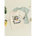 thumbnail image 3 of BemeyourBBs Toddler Baby Boy Girl First Day of  School T Shirt Back to School Outfit Kids Pre Kindergarten Outfits Short Sleeve Duck Print Loose Pullover Tee Shirts Tops, 3 of 8