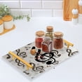 thumbnail image 5 of Ryvnso Retro Musical Note Bathroom Tray Vanity Countertop Trays Acrylic Organizer, 5 of 7