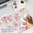 thumbnail image 4 of Long Mouse Pads for Desk,Pioneer Flower Floral Print Pattern Desk Mats on Top Of Desks, Desk Mouse Pad Extra Large with 3mm Non-Slip Base and Stitched Edge for Gaming,Office,Work,Home 31.5"x11.8", 4 of 6