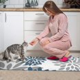 thumbnail image 3 of Purple Floral and Petal Pattern Kitchen Rugs Sets Of 2,Anti Fatigue Kitchen Mat Rugs Non Slip Washable,Decorative Kitchen Floor Mats for Kitchen,Sink,Laundry,17"x30"+17"x47", 3 of 7
