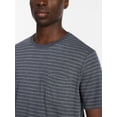 thumbnail image 4 of George Men's & Big Mens Classic Fit Striped Short Sleeve Crewneck T-Shirt, Sizes S-5XL, 4 of 5