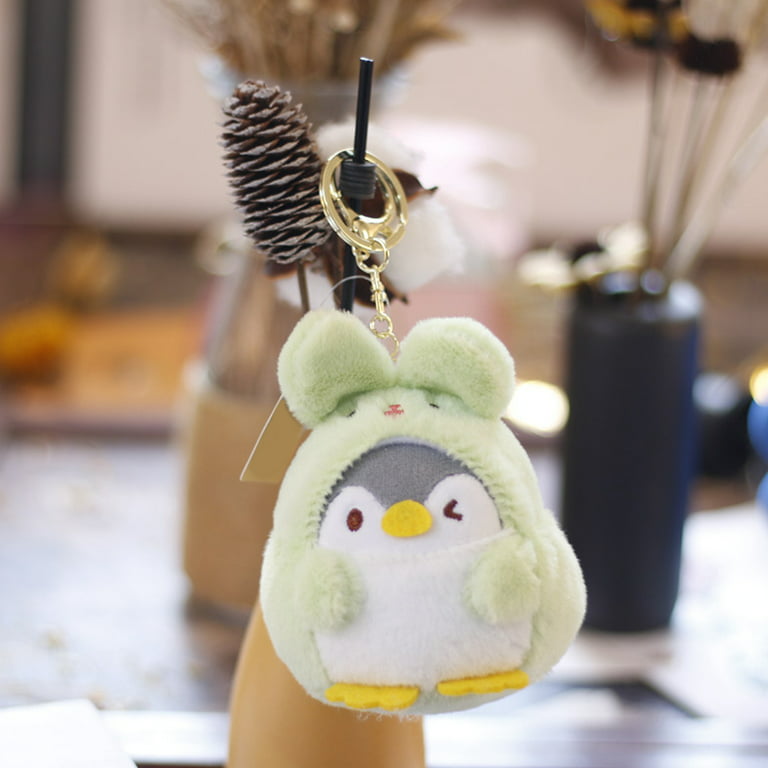 11cm Cute Bear Plush Keychain School Bag Doll Plush Pendant Key Accessories  New Year Birthday Gifts for Girlfriend