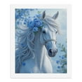 thumbnail image 5 of Paint by Numbers Kit for Adults, White Horse Blue Roses Elegance Paint by Numbers, Easy Paint by Numbers Kit for Adults Beginner, DIY Adult Paint by Number Kits on Canvas, 12x16in Home Decor, 5 of 7