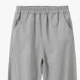 thumbnail image 5 of Falkdiz Boys Pants Straight Leg Sport Pockets Winter Pantalones Relaxed fit Outdoor Casual Trousers for Boys Elastic Waist, Gray, Size: 13-14 Years, 5 of 7