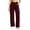 #07 Wine 【Mix, Match & Rotate: Stock Up on Daily Colors】, variant on Women's Stretchy Cargo Pants with Pockets, High Waist Wide Leg Casual Work Pants, Yoga Hiking Jogging Lounge Pants, Athletic Pants | VerBelle,Black L