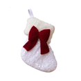 thumbnail image 2 of Mini Christmas Stocking Ornaments Small Velvet Christmas Socks with Bow Xmas Tree Hanging Decor for Holiday Party Home Fireplace Mantel Decoration, Set of 1 Miniature Stocking, 6.7 X 5.5 In, 2 of 8