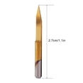 thumbnail image 4 of 10pcs 3.175mm  Coated Wood Carving Bits Engraving CNC Bit Router Carving Tool 30 Degree, 4 of 8