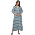 thumbnail image 1 of Moomaya Robe Maxi Kaftan de Maternité Longue pour Femmes à Manches Kimono Boutonnée, 1 of 5