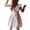 Pink, variant on Langwyqu Spaghetti Strap Girls Sleeveless Striped Princess Ruffle Dress Back Tie For 5-14 Years