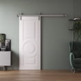 thumbnail image 2 of Barn Door 36 x 84 inches | SELECT 1089 White | 6.6FT Silver Rail Track Heavy Hardware Set | Solid Panel Interior Doors, 2 of 5