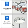 thumbnail image 4 of Toddlers Drum Set with 5 Piece High Mini Musical Jazz Drum Kit for Kids Musical Instruments Toys Gifts for Age 3 4 5 6 7 8 Year Old Boys Girls Baby Children, 4 of 6