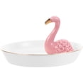 thumbnail image 4 of WHAMVOX Flamingo Design Jewelry Tray Creative Jewelry Storage Plate Home Desktop Decor, 4 of 8