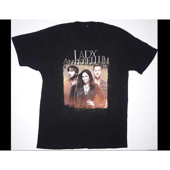 LADY ANTEBELLUM Size Large Black T-Shirt (B)
