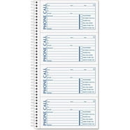 Rediform, RED50111, Incoming/Outgoing Call Register Book, 1 Each, White ...