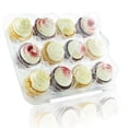 thumbnail image 3 of Coofit 4 Pcs Contenant à Cupcakes 12 Compartiments Porte-Cupcakes Jetable Boîte à Cupcakes, 3 of 10
