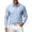 Light Blue, variant on Men's Linen Shirts Long Sleeve Polo-Collared Button Solid Color Shirt Versatile Breathable Casual Business Tees (XL, Light Blue)