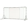 Franklin Sports Soccer Rebounder - Tournament Steel Rebounding Net - Training - 12'x6' - Silver