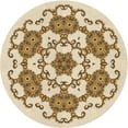 thumbnail image 1 of Ahgly Company Machine Washable Indoor Round Transitional Golden Blonde Gold Area Rugs, 5' Round, 1 of 7