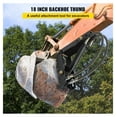 thumbnail image 2 of 18" Hydraulic Backhoe Thumb, 1/2" Thick Excavator Thumb Attachment with Cylinder - Heavy Duty Steel Weld On Thumb for Backhoe, Tractor, & Equipment, 2 of 7