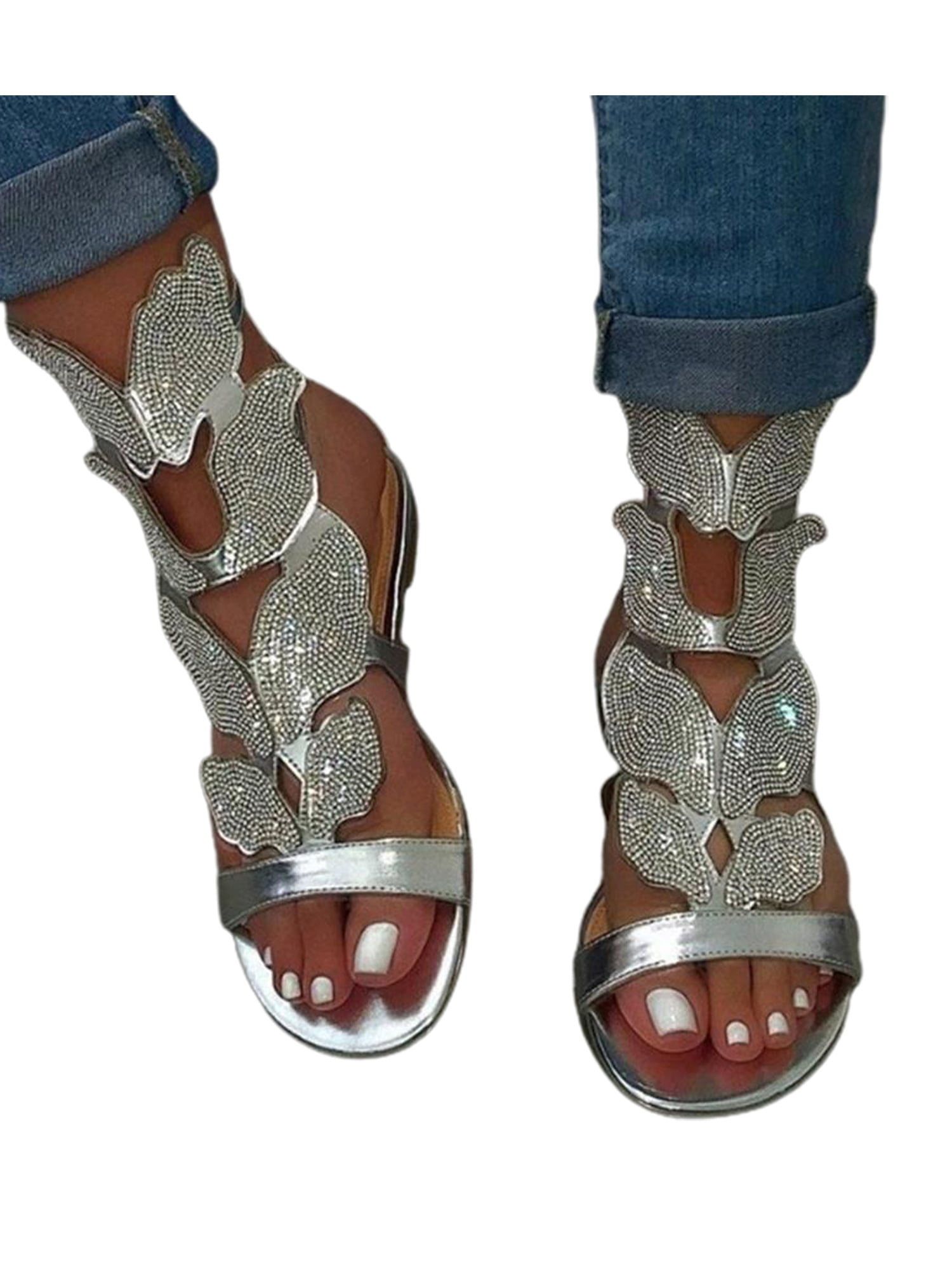 Lazamani Toe-Post sandals brown glittery Shoes Sandals Toe-Post sandals 