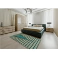 thumbnail image 5 of Ahgly Company Machine Washable Indoor Square Transitional Green Area Rugs, 5' Square, 5 of 7
