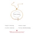 thumbnail image 4 of Pulsera cruzada TUNC de oro para mujer, 4 of 4