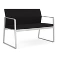 thumbnail image 1 of Gansett Reception Waiting Room Healthcare Loveseat / Silver Steel / Black, 1 of 7