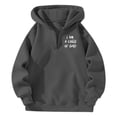 thumbnail image 5 of Arlun I Am a Child of God Hoodies for Women Oversized Preppy Letter Print Drop Shoulder Long Sleeve Sweatshirt Fall Winter Warmth Comfy Lined Hooded Pullover Tops 2026 1-Dark Gray XXL, 5 of 5