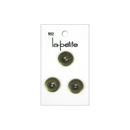 Brass 2 Hole - LaPetite Buttons 5/8