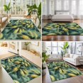 thumbnail image 4 of Large Area Rugs 5'x8', Green Palm Tree Carpet Runner Indoor Outdoor Rugs Home Decor Aesthetic, Farmhouse Summer Tropical Forest Plants Non Slip Mats Washable Accent Rug for Living Room Bedroom, 4 of 8