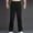 A273 Black, variant on Xdegoge Men's Wide Leg Track Pants Soft Flowy Fabric Elastic Waistband Relaxed Fit Fashionable Lounge Pants for Leisure and Home Use