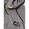 thumbnail image 2 of Caterpillar Men's UPF Hooded Banner Sun Protecter Long Sleeve Tee HEATHER GRAY, 2 of 2