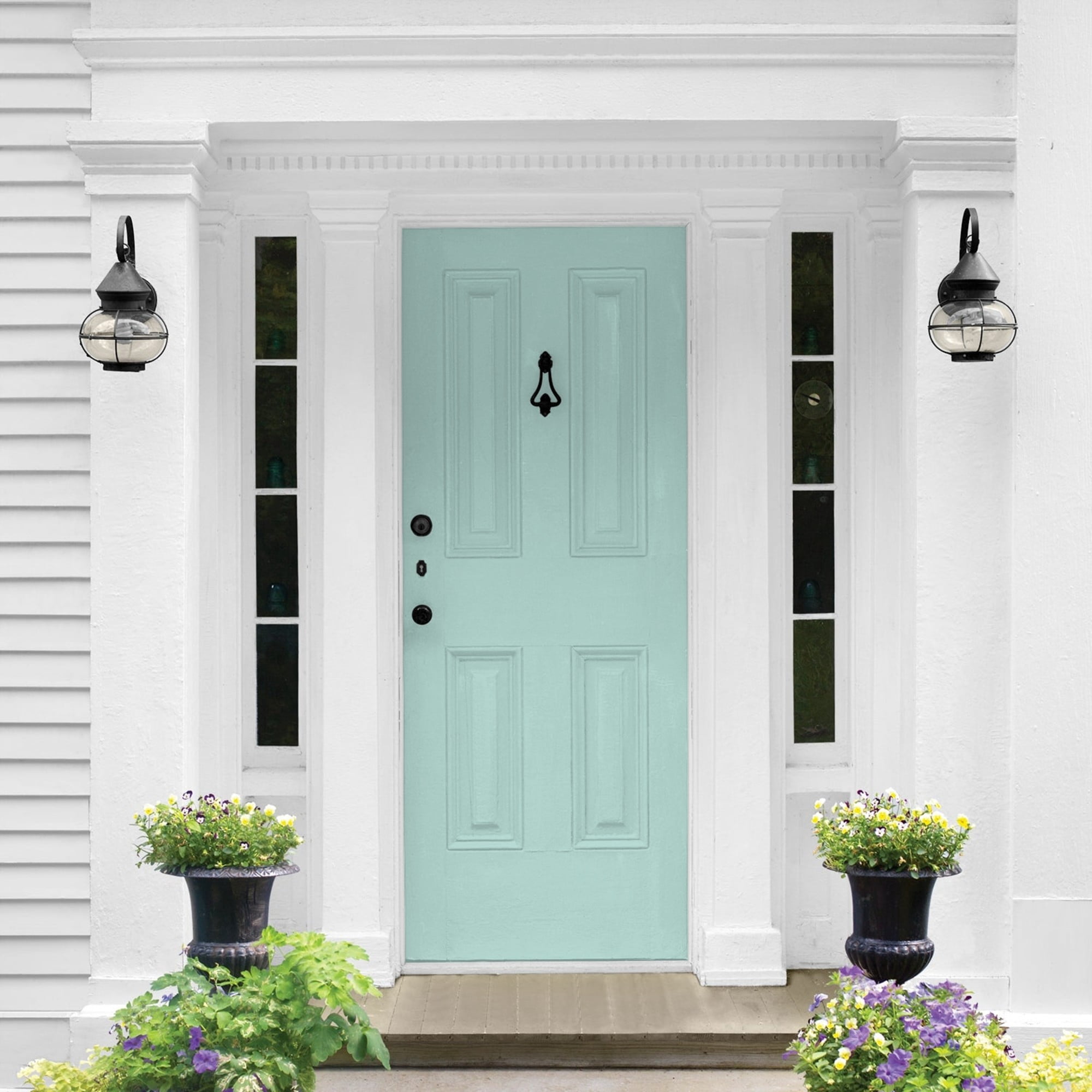 Glidden HEP Cassiopeia / Green Semi-Gloss Exterior Paint with Primer, 1 Quart