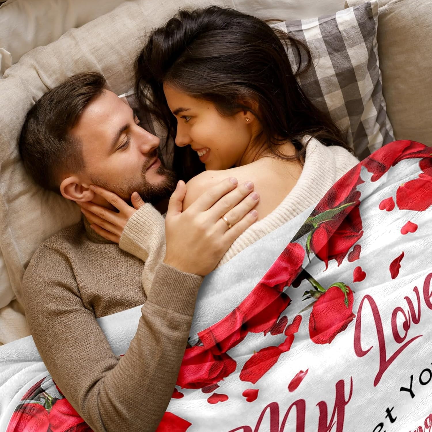 Valentines Gifts for Her, Gifts for Girlfriend, Anniversary Romantic Gifts for Women, I Love You Gifts, Rose Gifts, Christmas Mothers Day Birthday Gifts for Girlfriend, Love Blanket