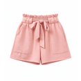 thumbnail image 4 of ATOGUTA Girl's Shorts Size 5T-14 Kids Loose Elastic Waist Short Pants Teen Summer Casual Jorts Pink, 4 of 5