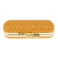 thumbnail image 1 of Bewildely Lápiz labial de cuero Estuche de brillo de labios Caja de almacenamiento Soporte de bálsamo con espejo Gris Almacenamiento y organización del hogar Naranja, 1 of 1