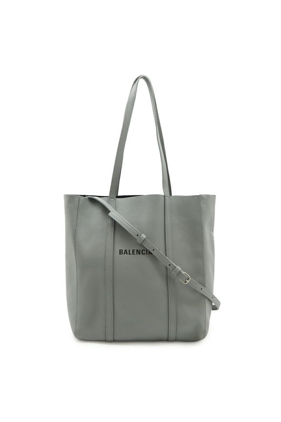 Pre-Owned BALENCIAGA Everyday Tote XS Bag Shoulder Leather Gray 551810 (Fair)