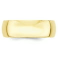 thumbnail image 5 of Primal Gold 10 Karat Yellow Gold 7mm Half Round Band Size 8, 5 of 6