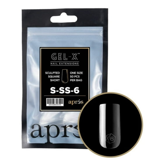 Apres Refill Tips - Sculpted Square Short #6