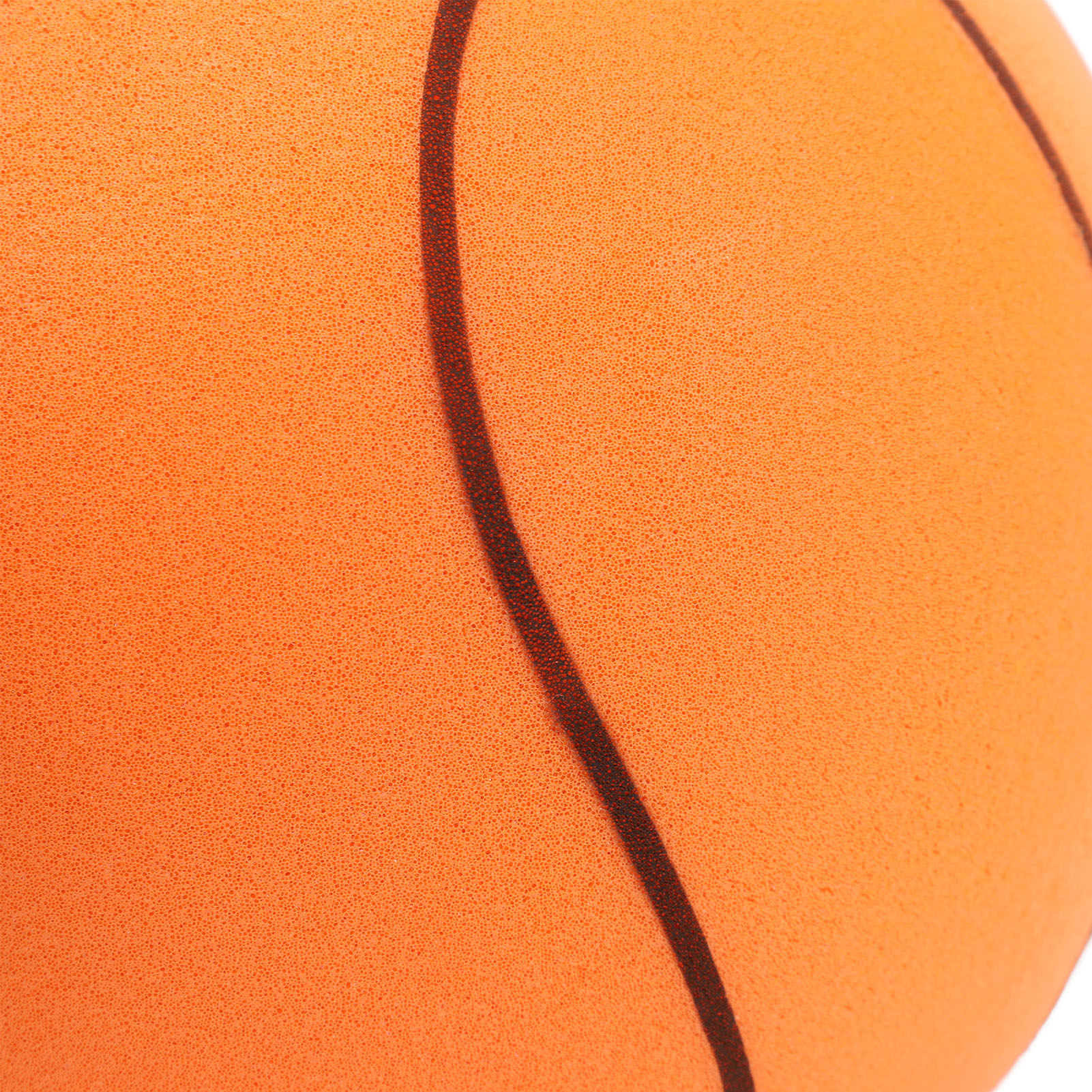 YAHHU Silent Basketball Size 5 (27.5") / 19 cm in Orange - PU Highly Elastic Inflation Free Quiet Bounce Basketball, Improves Hand Eye Coordination for Home Apartment Indoor Kids Training Practice