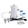 thumbnail image 4 of DEELLEEO Pool Filter Pump 330 GPH Paddling Pool Electric Water Pump With 2 Pool Filter Cartridge Pool Pumps Above Ground Small Pool Filter Pump, 4 of 7
