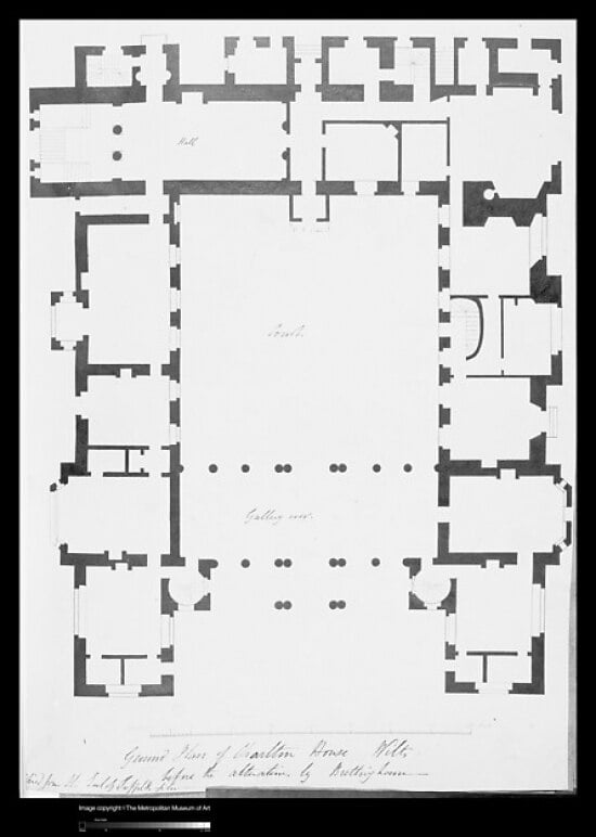 Ground Floor Plan Charlton House Wiltshire Poster Print (18 x 24 ...