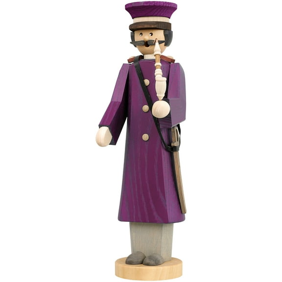 German incense smoker captain, height 30 cm / 12 inch, original Erzgebirge by Seiffener Volkskunst