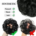 thumbnail image 2 of Namzi Messy Bun Hair Piece Wavy Curly for Women Hair Bun Hair Piece with Elastic Band Scrunchies Stretchy Fluffy Chignon Ponytail Hairpieces Updos for Women,Light Honey Blonde, 2 of 2