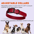 thumbnail image 4 of Waterproof Dog Collar With Strong Coated Nylon Mesh, With A Black Hardware Odor, Easy To Care For, Suitable For All Dogs(Red Large Size) H205, 4 of 4